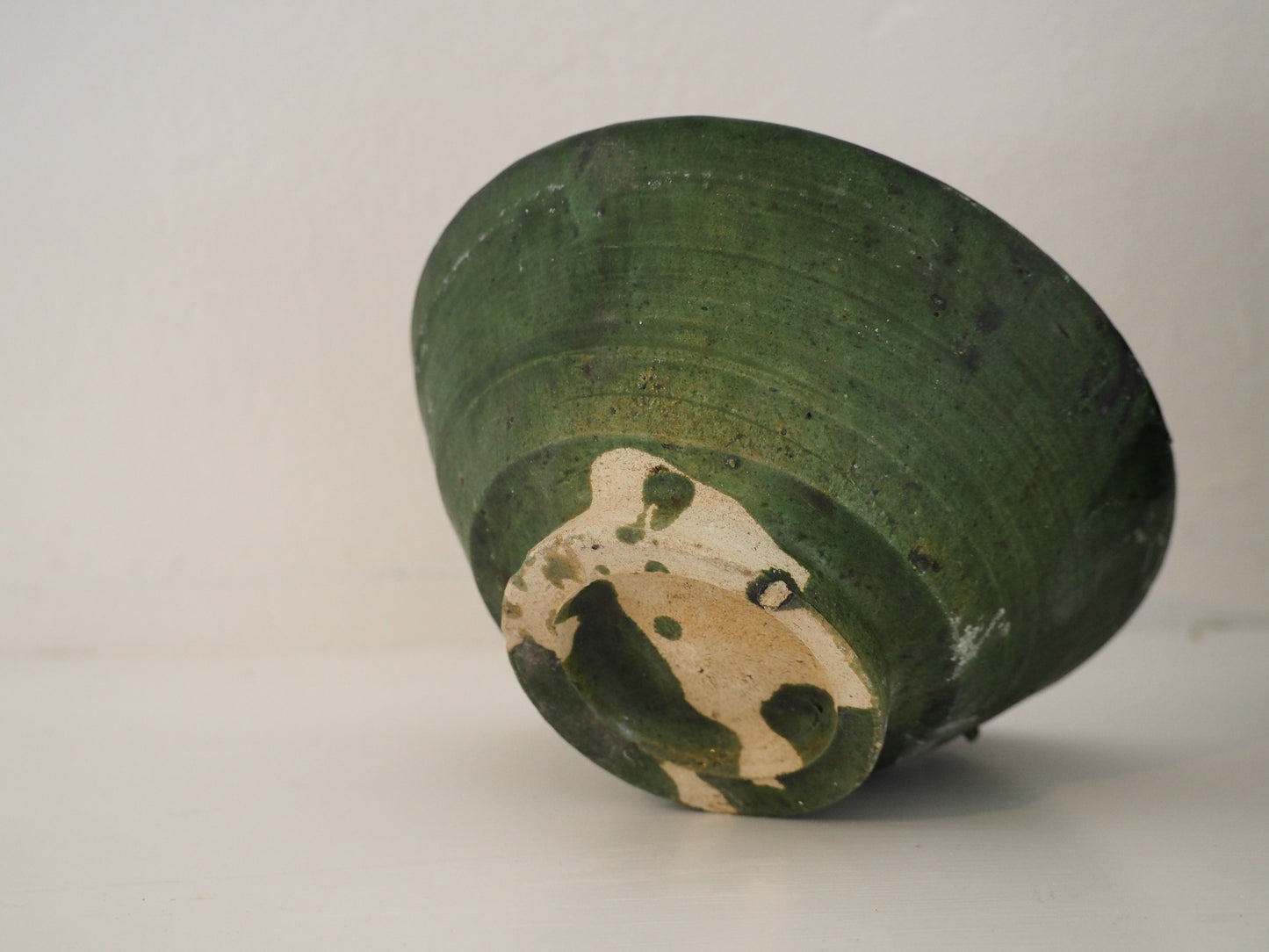 Vintage Moroccan Tamegroute Green Glazed Ceramic Bowl - Handmade Moroccan Serving Dish (Sold Individually)