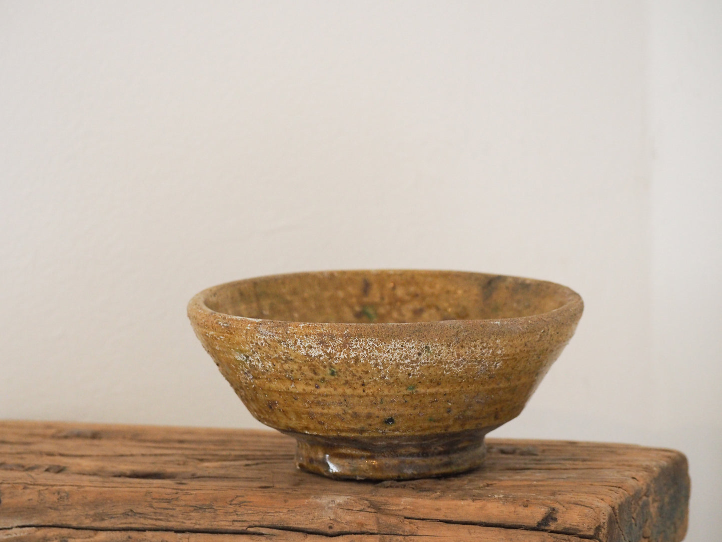 Vintage Moroccan Tamegroute Yellow Glazed Ceramic Bowl - Handmade Moroccan Serving Dish