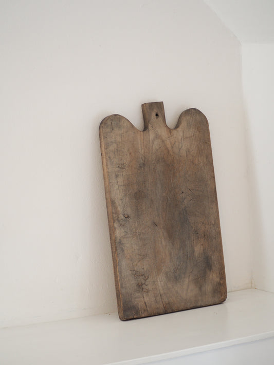 Antique Vintage Rustic French Wooden Charcuterie Chopping Board / Bread Board