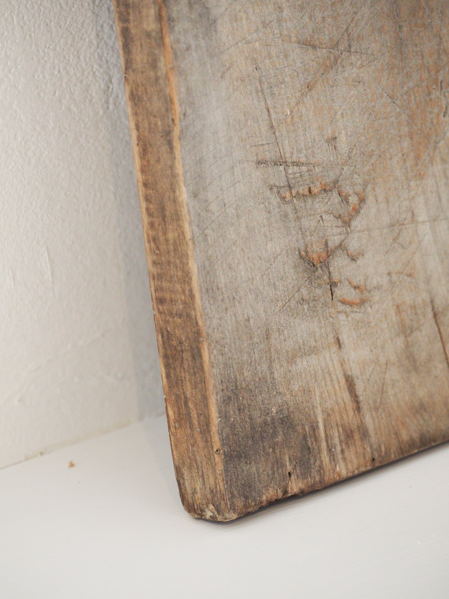 Antique Vintage Rustic French Wooden Charcuterie Chopping Board / Bread Board