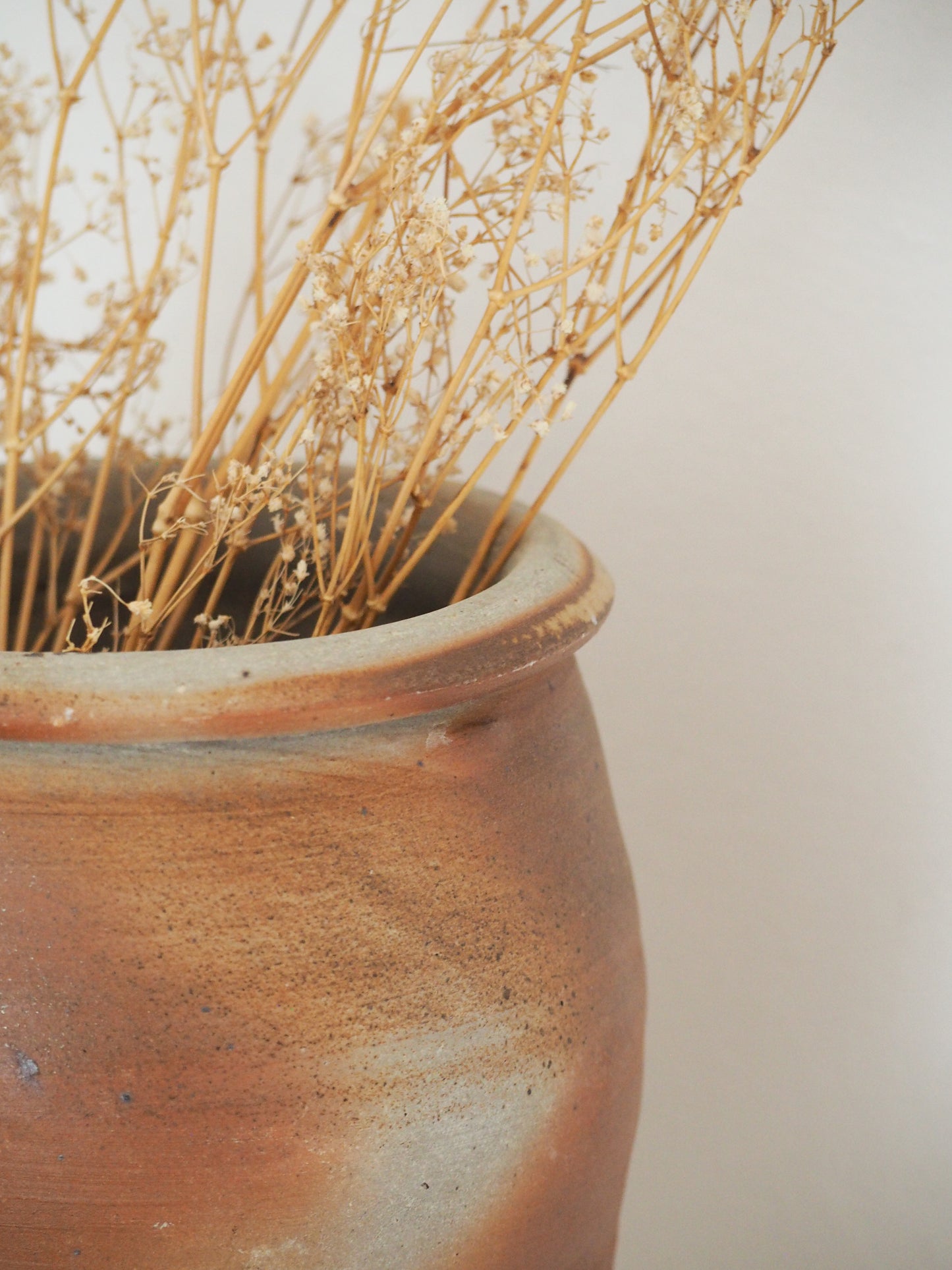 Vintage Antique Rustic French Handmade Confit Pot / Kitchen Storage Jar