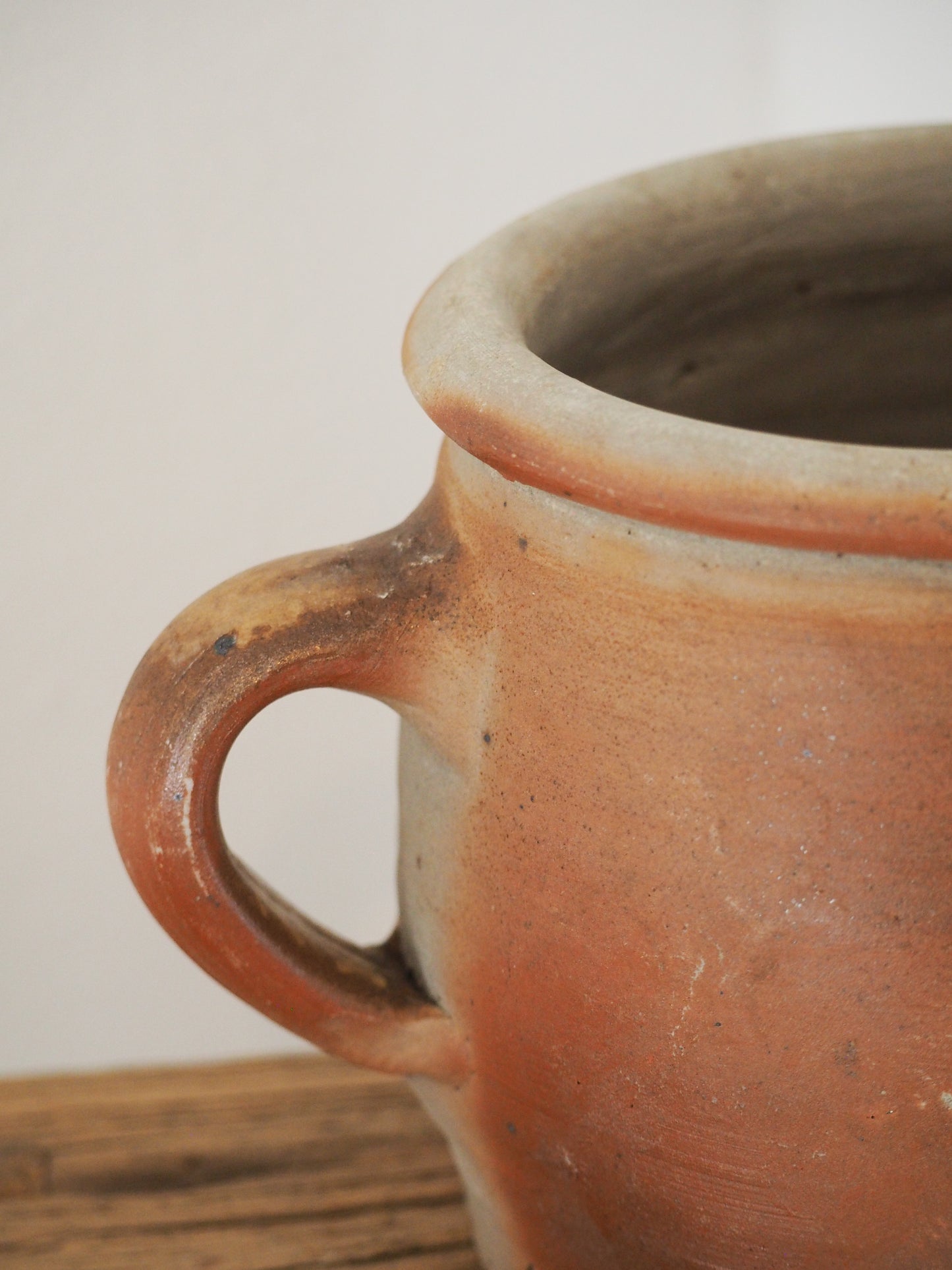 Vintage Antique Rustic French Handmade Confit Pot / Kitchen Storage Jar