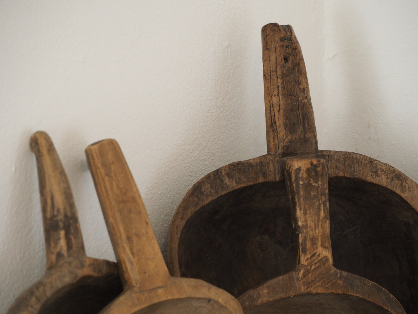 Old Antique Chinese Handmade Wooden Grain Scoop