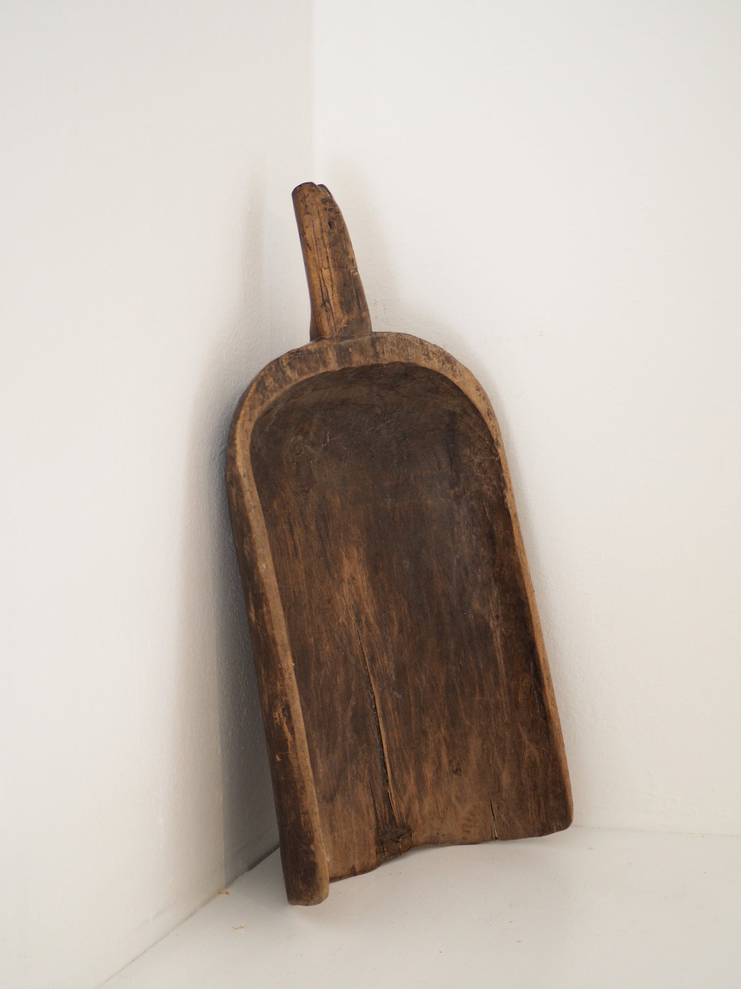 Old Antique Chinese Handmade Wooden Grain Scoop