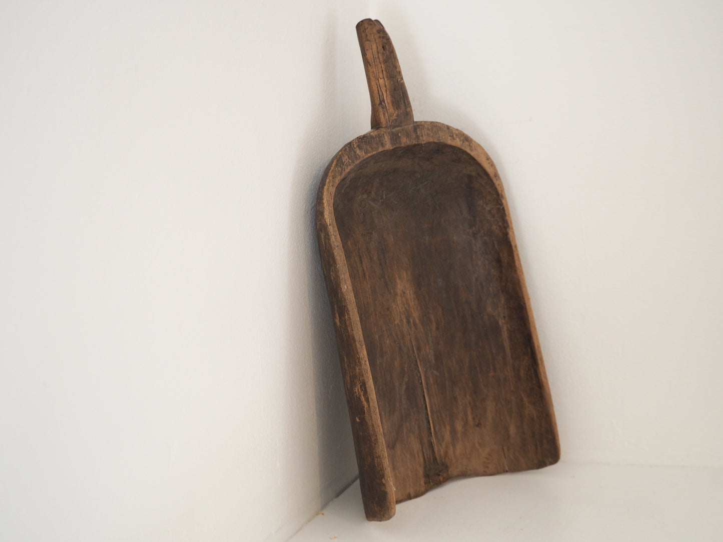 Old Antique Chinese Handmade Wooden Grain Scoop