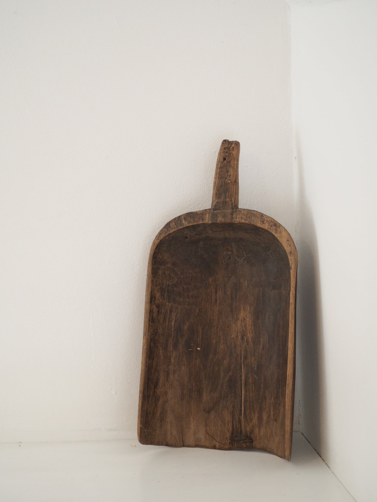 Old Antique Chinese Handmade Wooden Grain Scoop