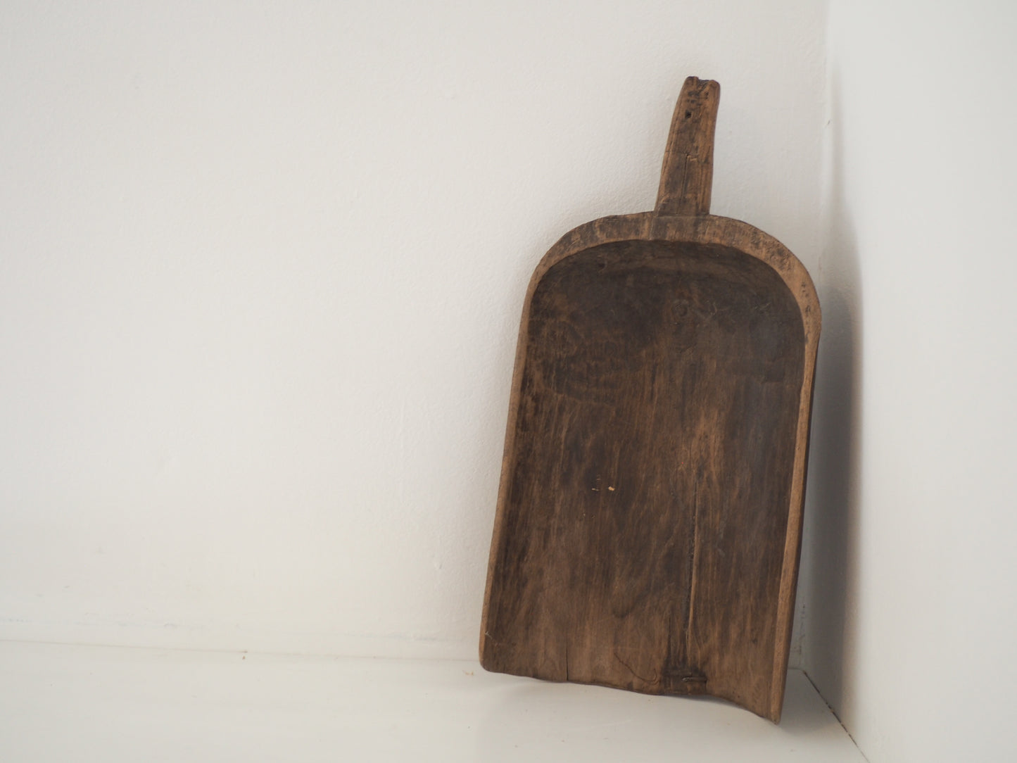 Old Antique Chinese Handmade Wooden Grain Scoop