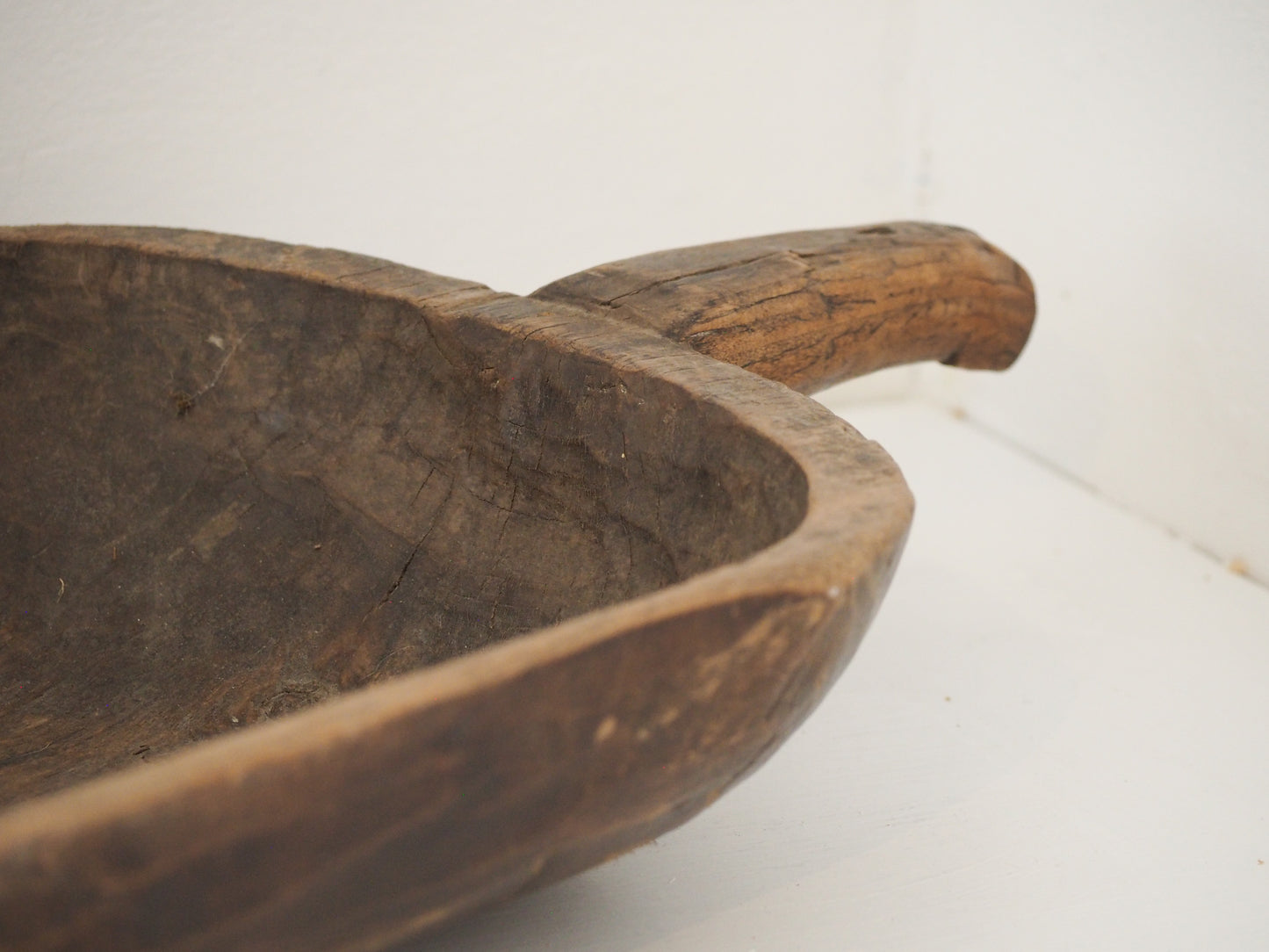 Old Antique Chinese Handmade Wooden Grain Scoop