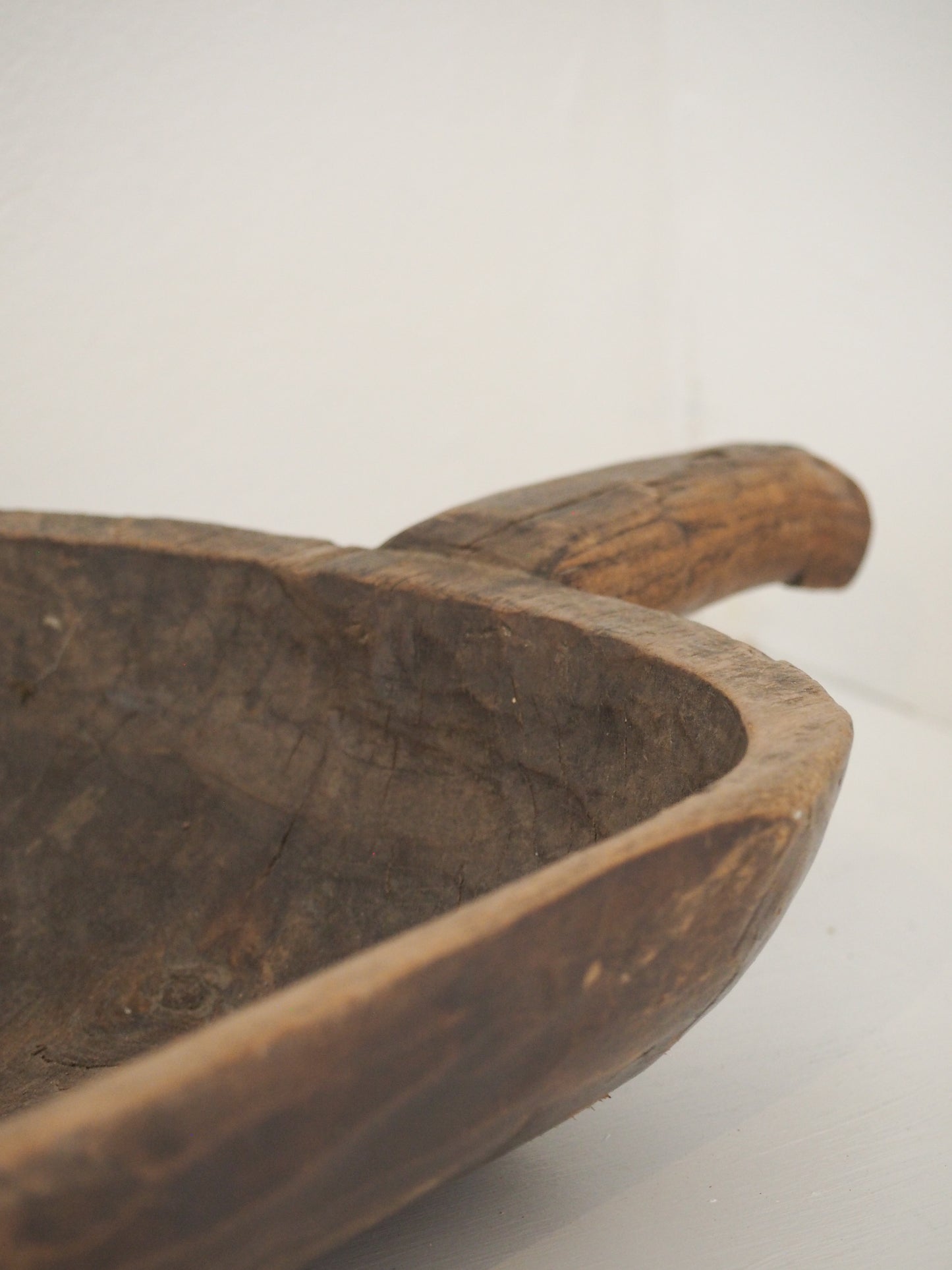 Old Antique Chinese Handmade Wooden Grain Scoop