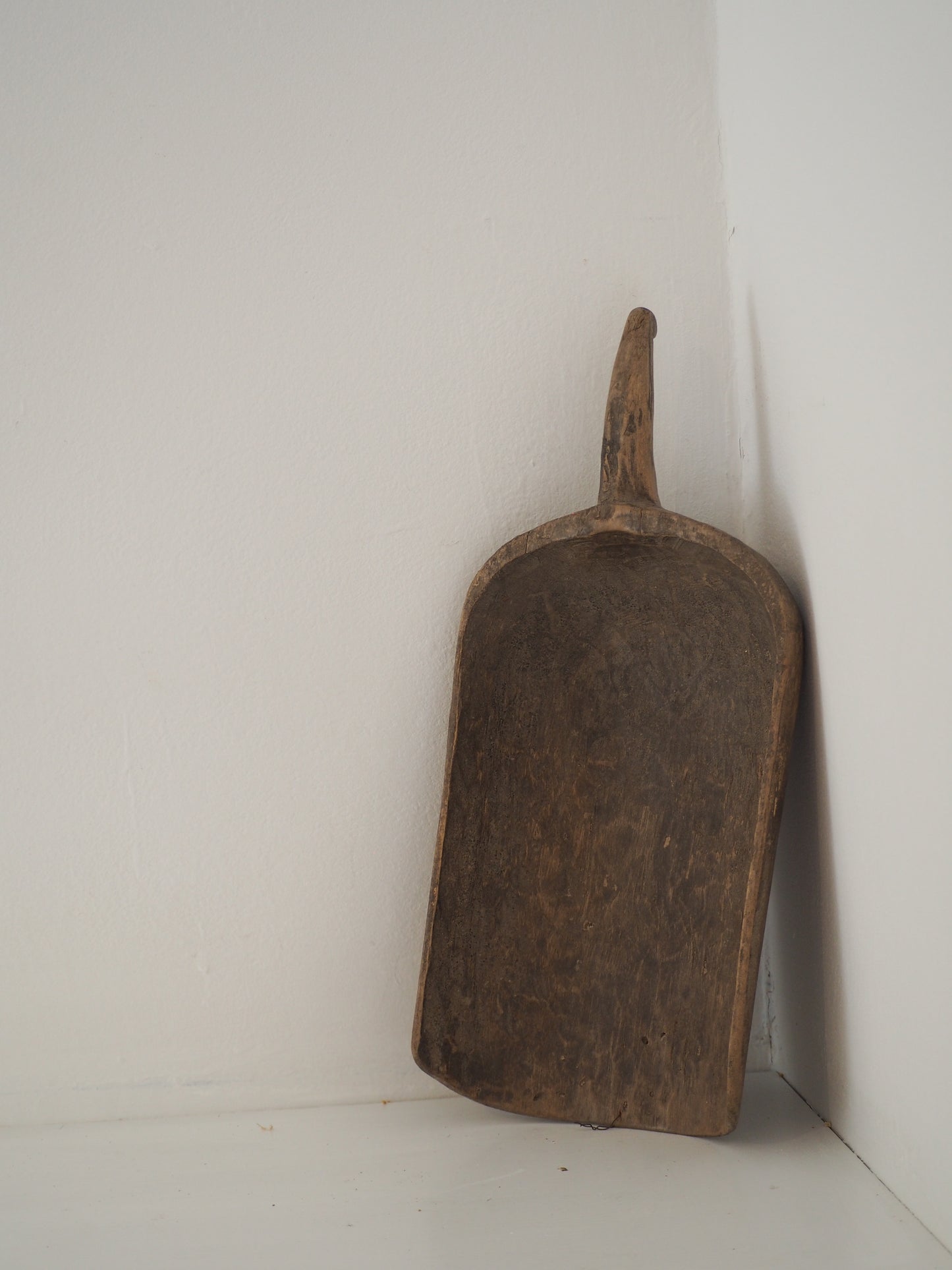 Old Antique Chinese Handmade Wooden Grain Scoop