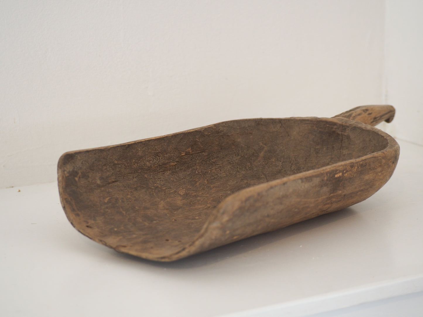 Old Antique Chinese Handmade Wooden Grain Scoop