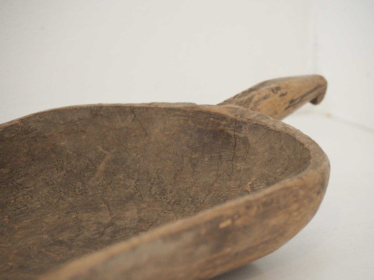 Old Antique Chinese Handmade Wooden Grain Scoop