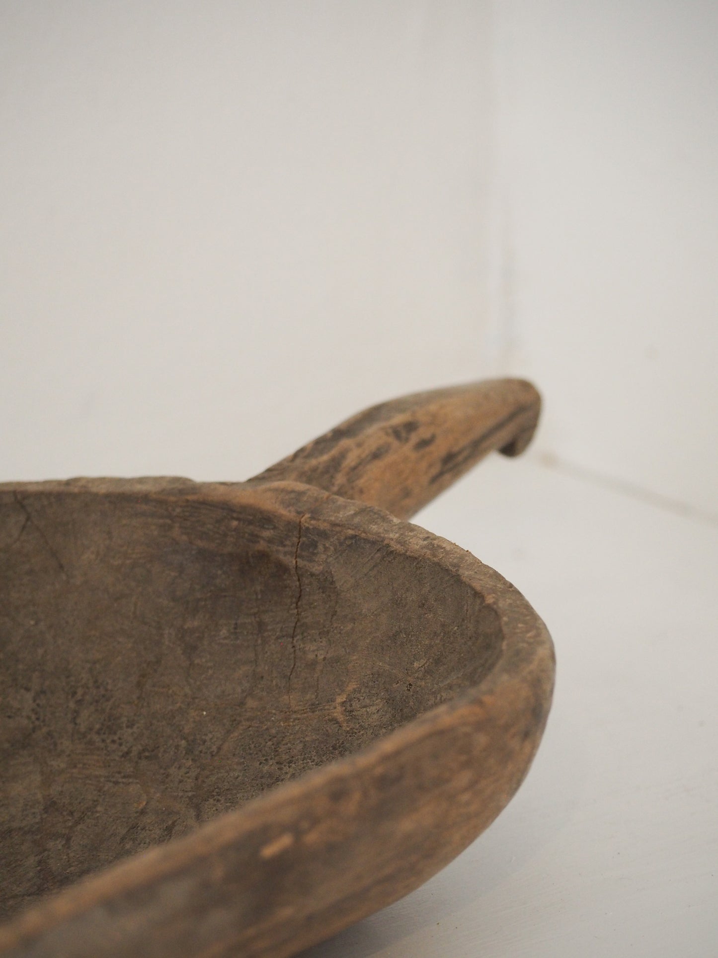 Old Antique Chinese Handmade Wooden Grain Scoop