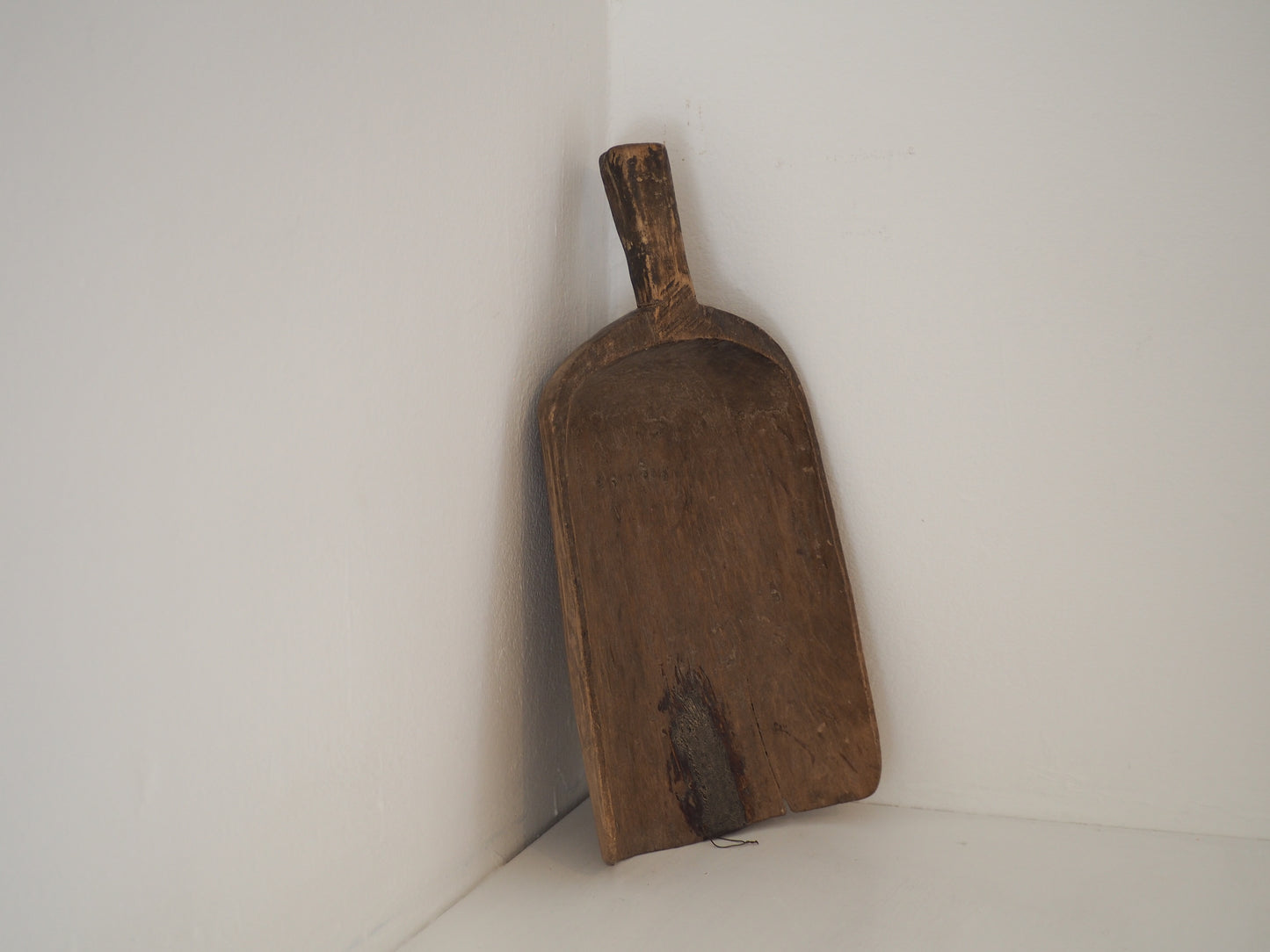 Old Antique Chinese Handmade Wooden Grain Scoop
