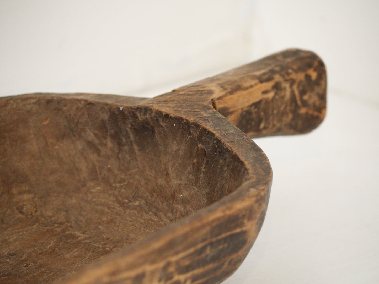 Old Antique Chinese Handmade Wooden Grain Scoop