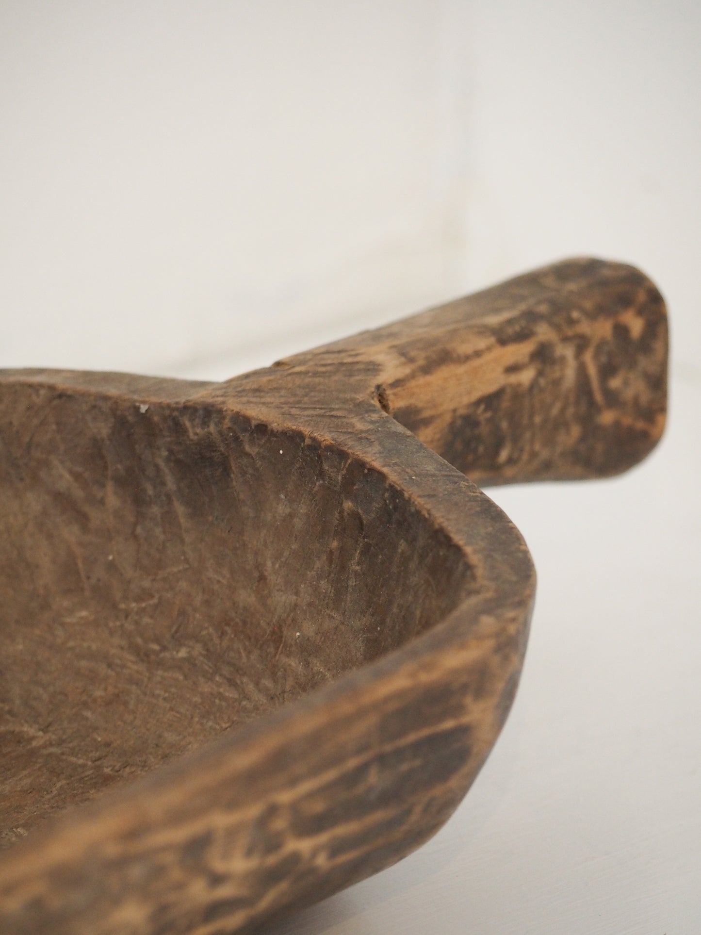 Old Antique Chinese Handmade Wooden Grain Scoop