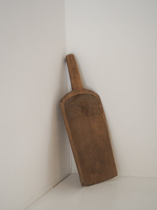 Old Antique Chinese Handmade Wooden Grain Scoop