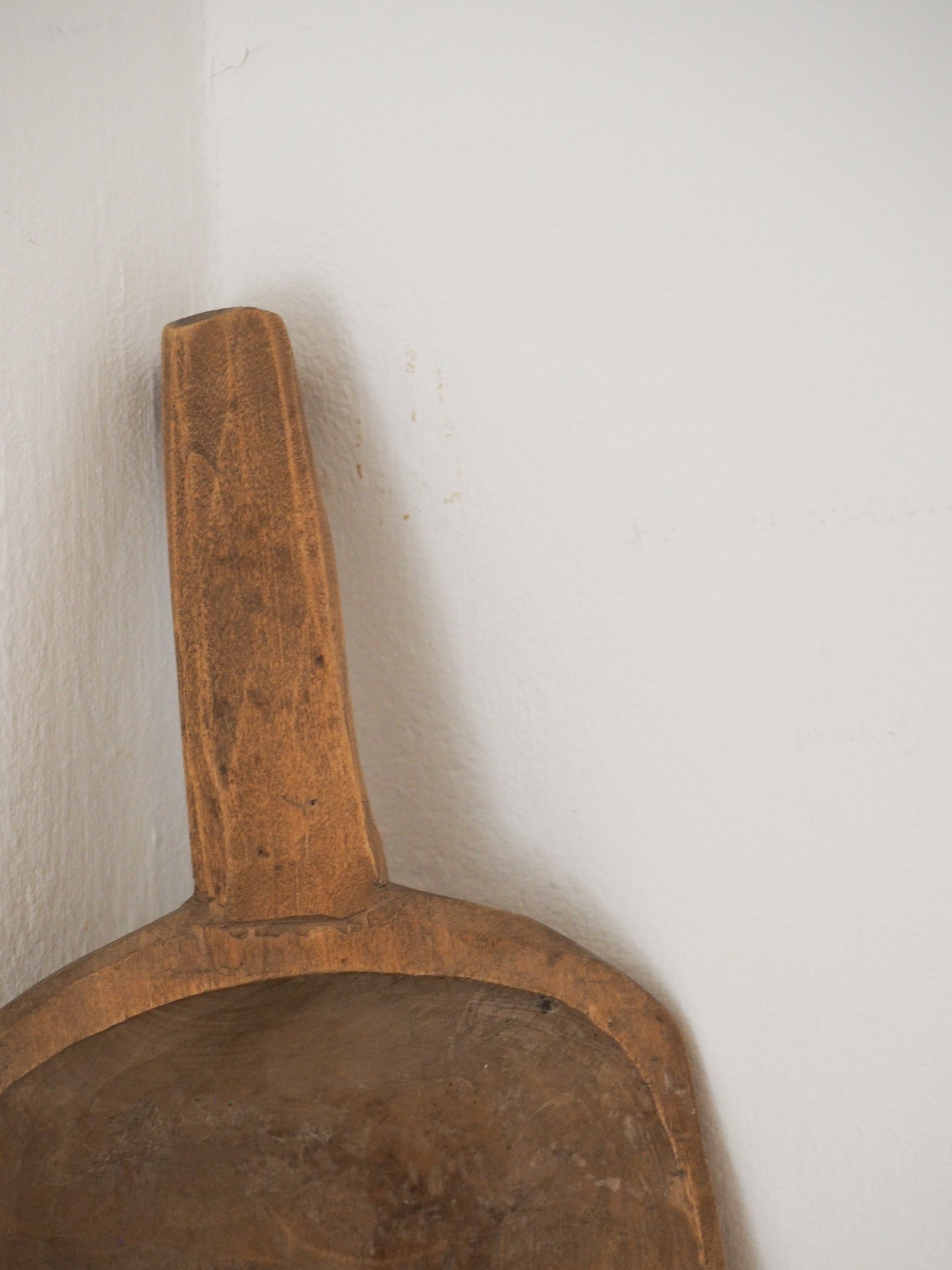 Old Antique Chinese Handmade Wooden Grain Scoop
