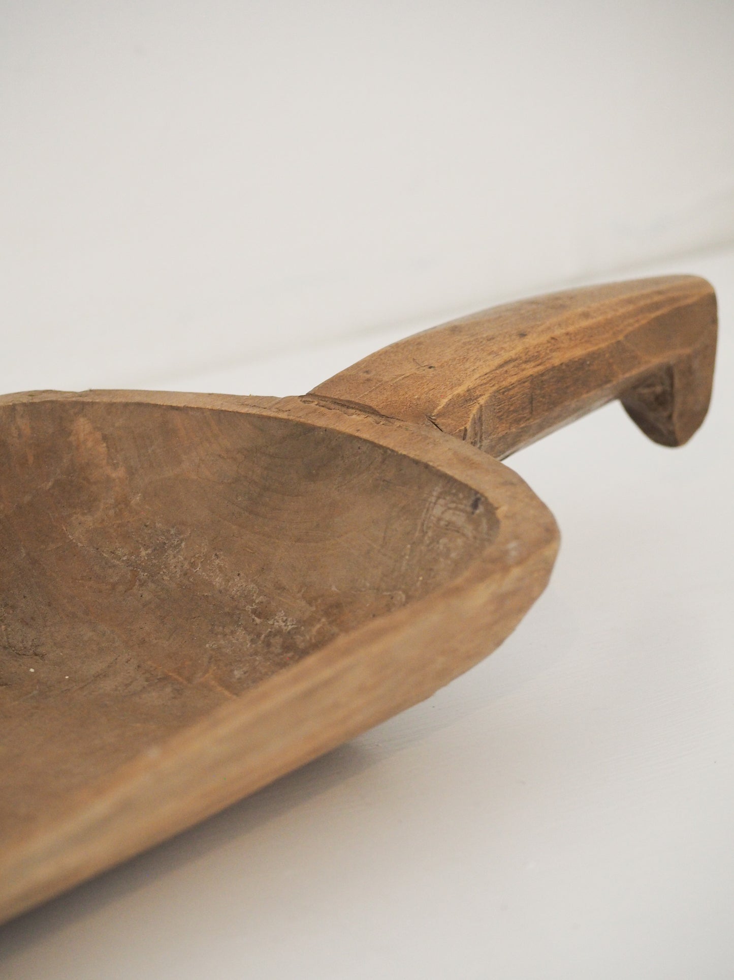 Old Antique Chinese Handmade Wooden Grain Scoop