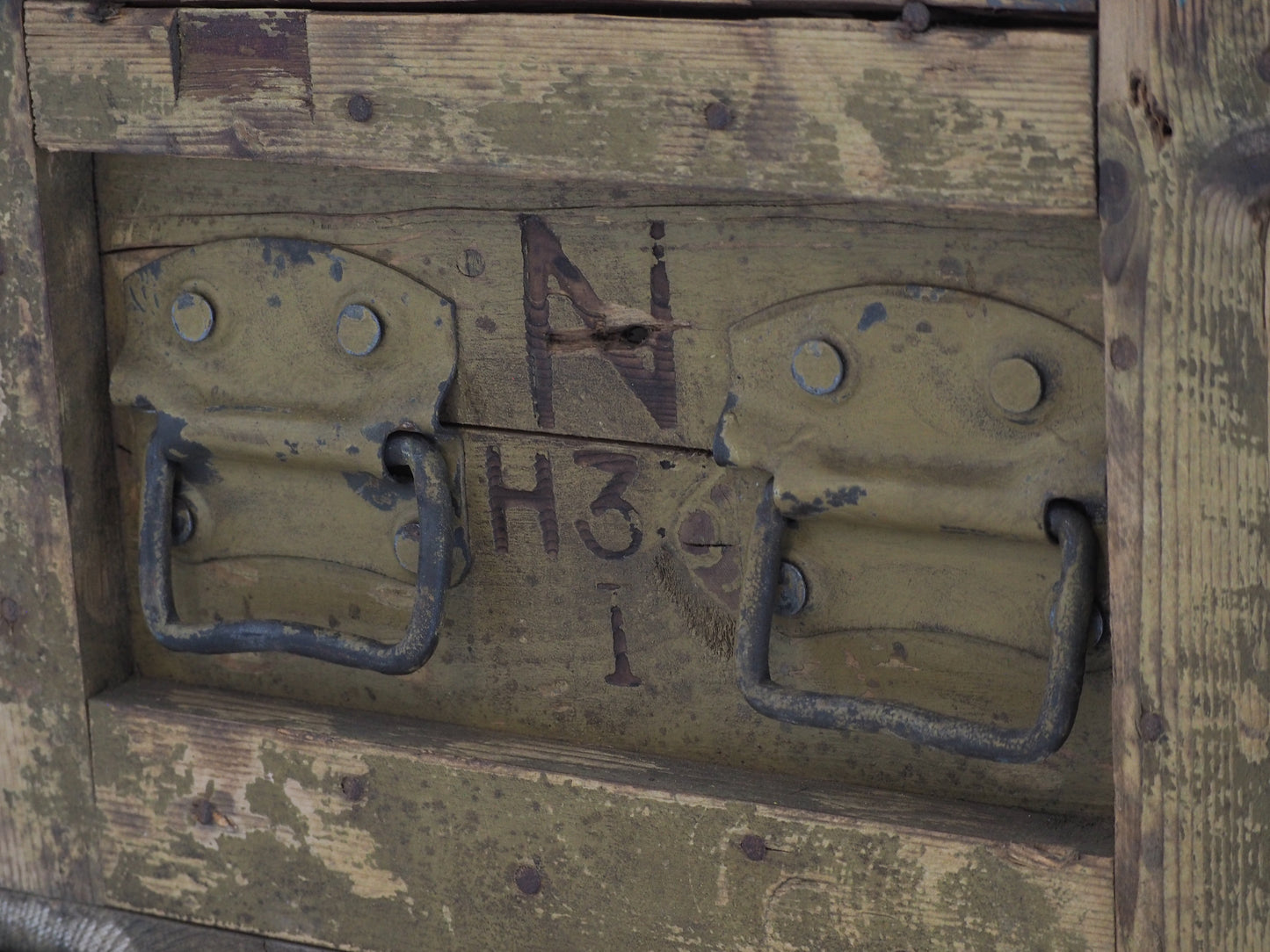Antique Vintage Wooden & Metal Ammunition Storage Box (Sold Individually)