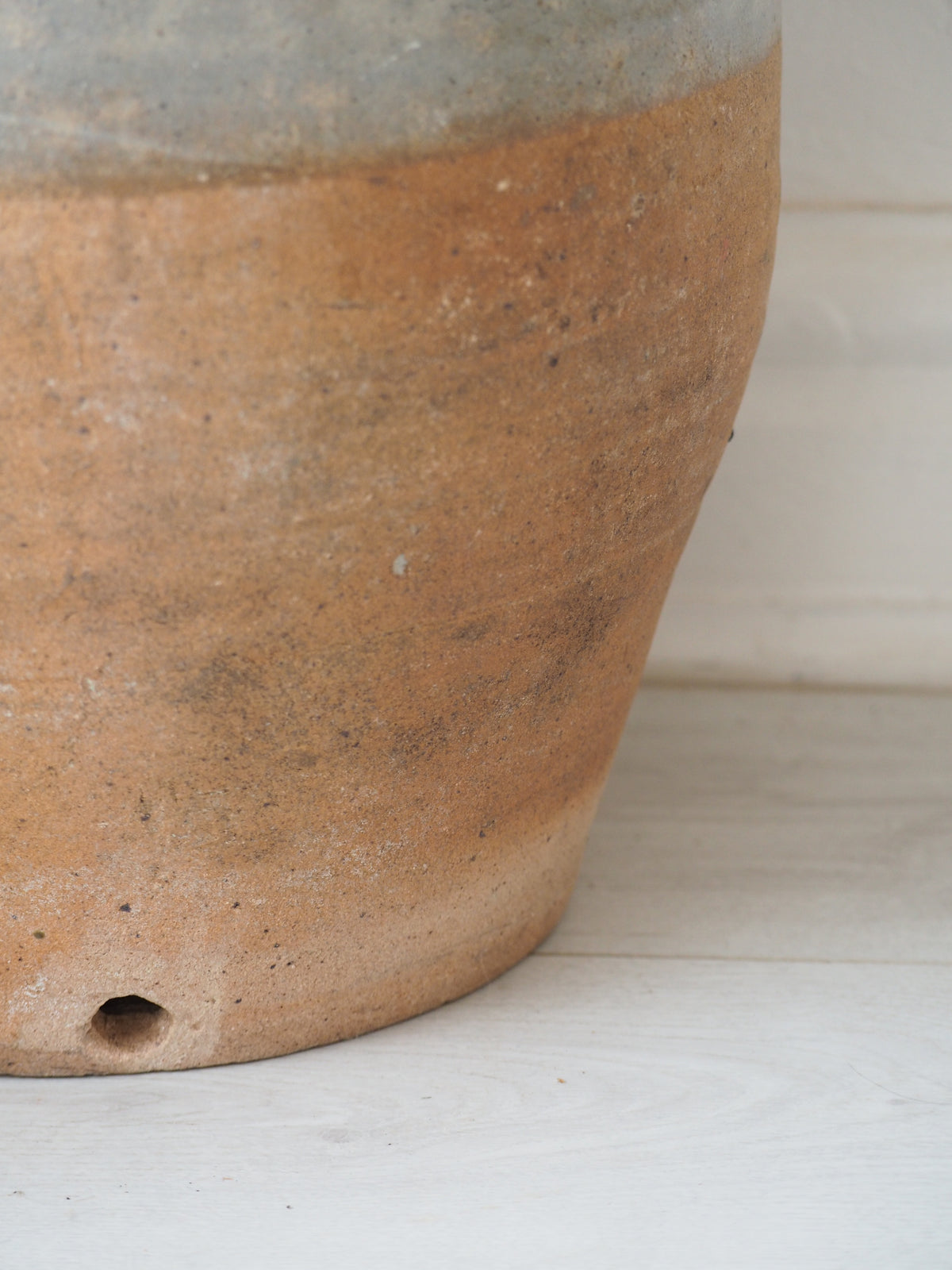 Antique French Stoneware Butter Churn / Confit Pot