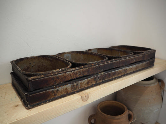 Vintage Original Industrial Bread Tins / Kitchen Decor