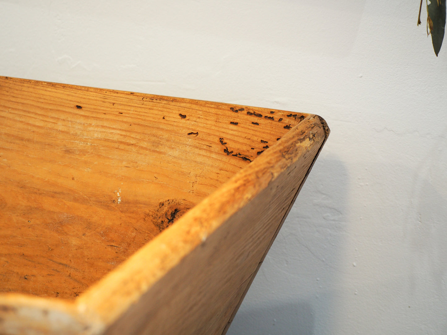 Antique Vintage Turkish Wooden Trug / Storage Bowl