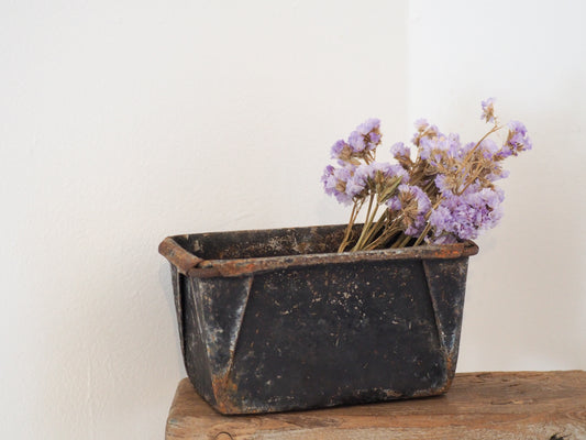 Vintage Original Industrial Metal Bread Tin / Kitchen Decor