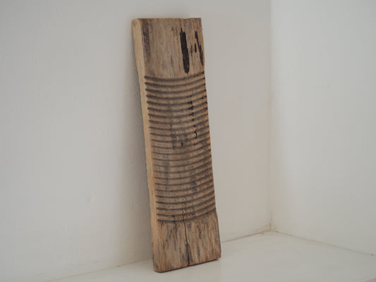 Vintage Antique Wooden Rustic Primitive Elm Ribbed Washboard (Sold Individually)