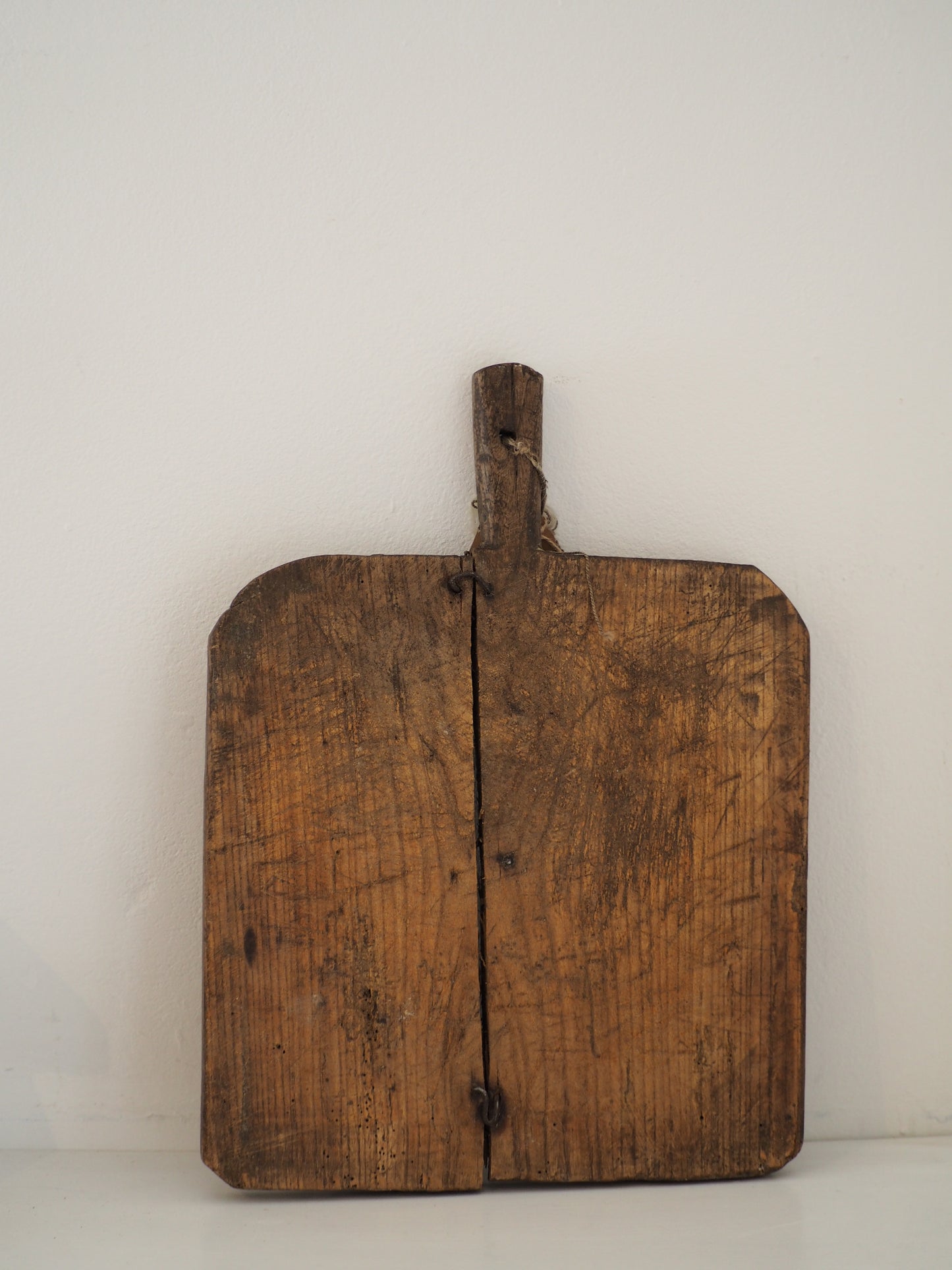 Antique Vintage Romanian Rustic French Wooden Charcuterie Chopping Board / Bread Board