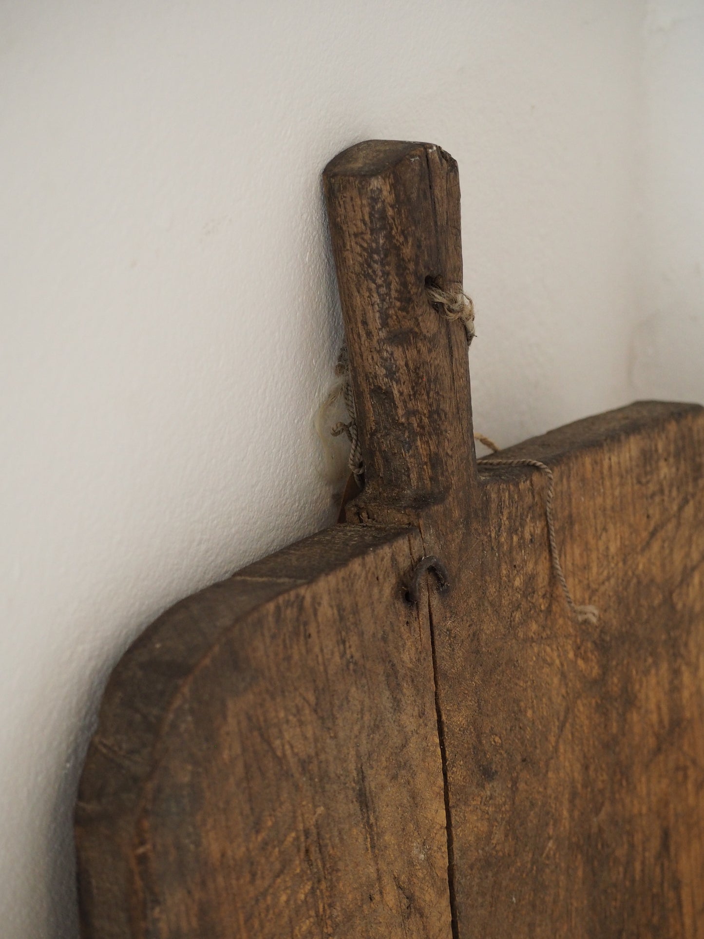 Antique Vintage Romanian Rustic French Wooden Charcuterie Chopping Board / Bread Board