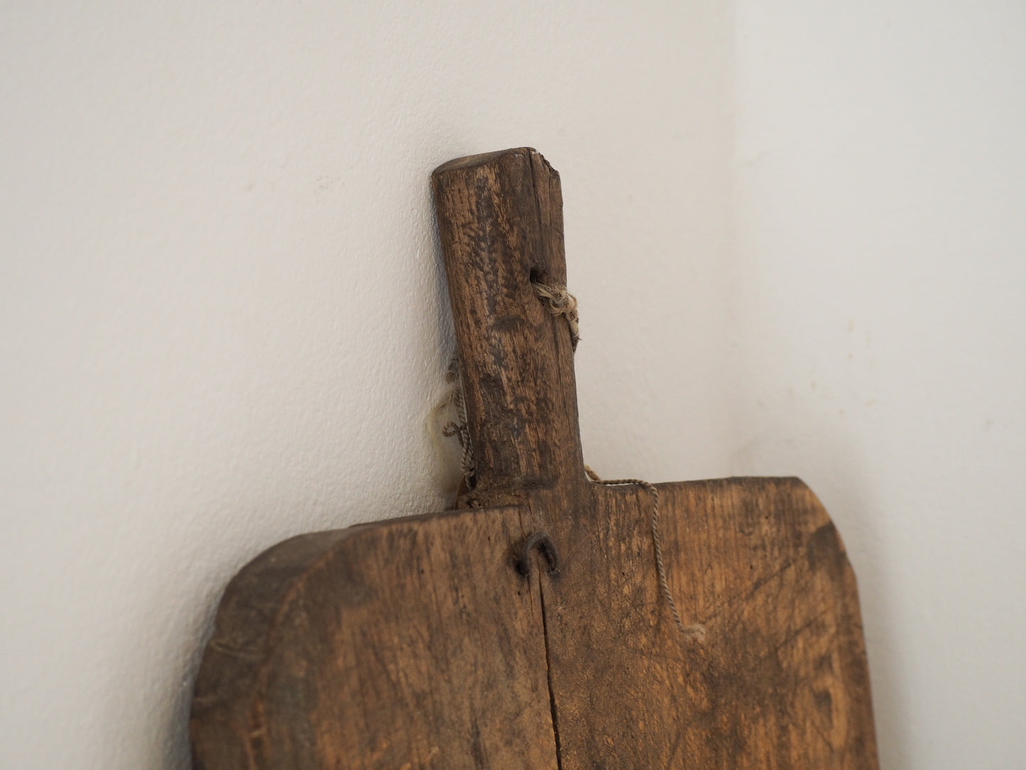 Antique Vintage Romanian Rustic French Wooden Charcuterie Chopping Board / Bread Board