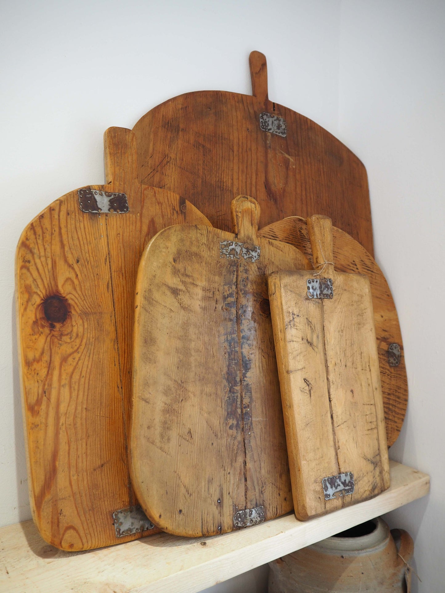 Antique Vintage Turkish Wooden Bread Board / Chopping Charcuterie Board / Wooden Serving Plate