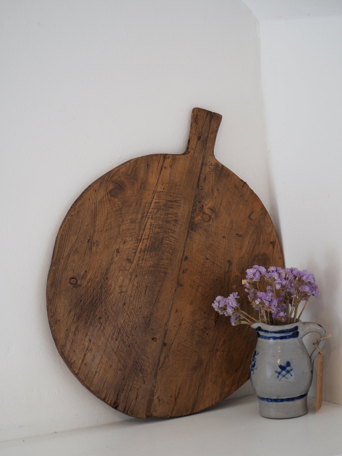 Antique Vintage Rustic Turkish Wooden Charcuterie Chopping Board / Bread Board