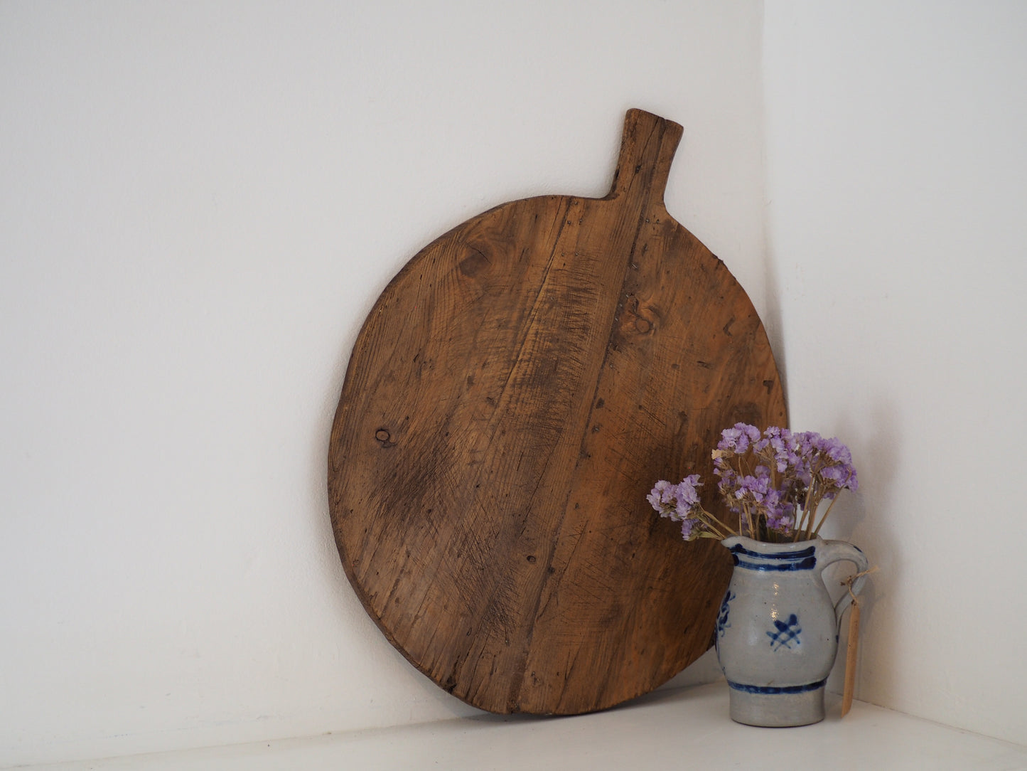 Antique Vintage Rustic Turkish Wooden Charcuterie Chopping Board / Bread Board