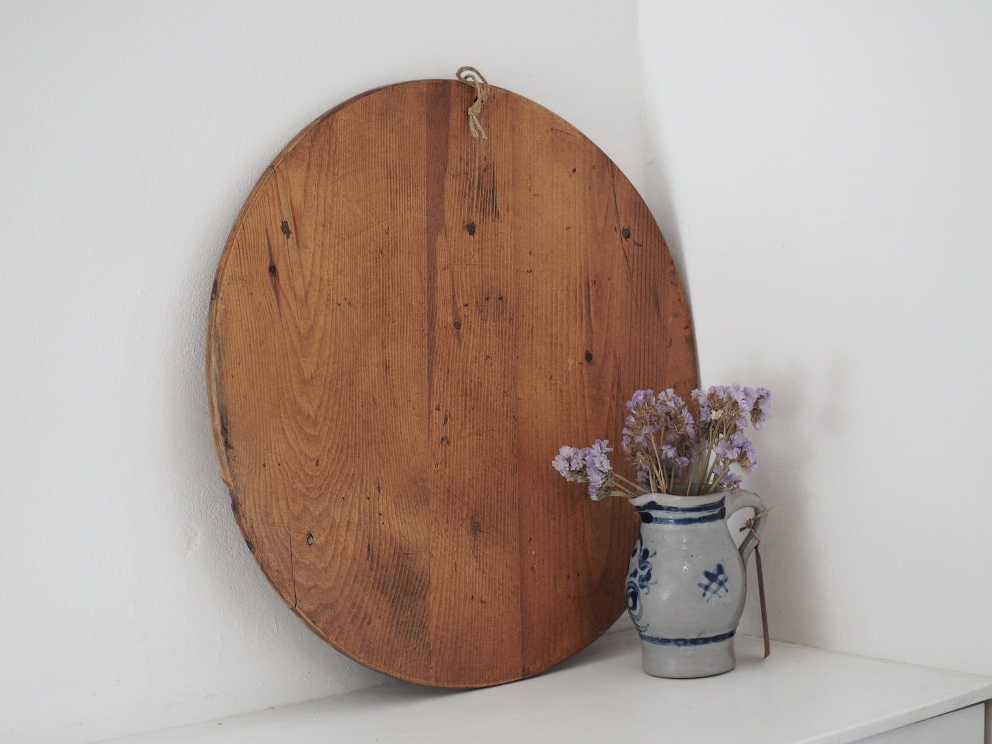 Antique Vintage Rustic Turkish Wooden Charcuterie Chopping Board / Bread Board