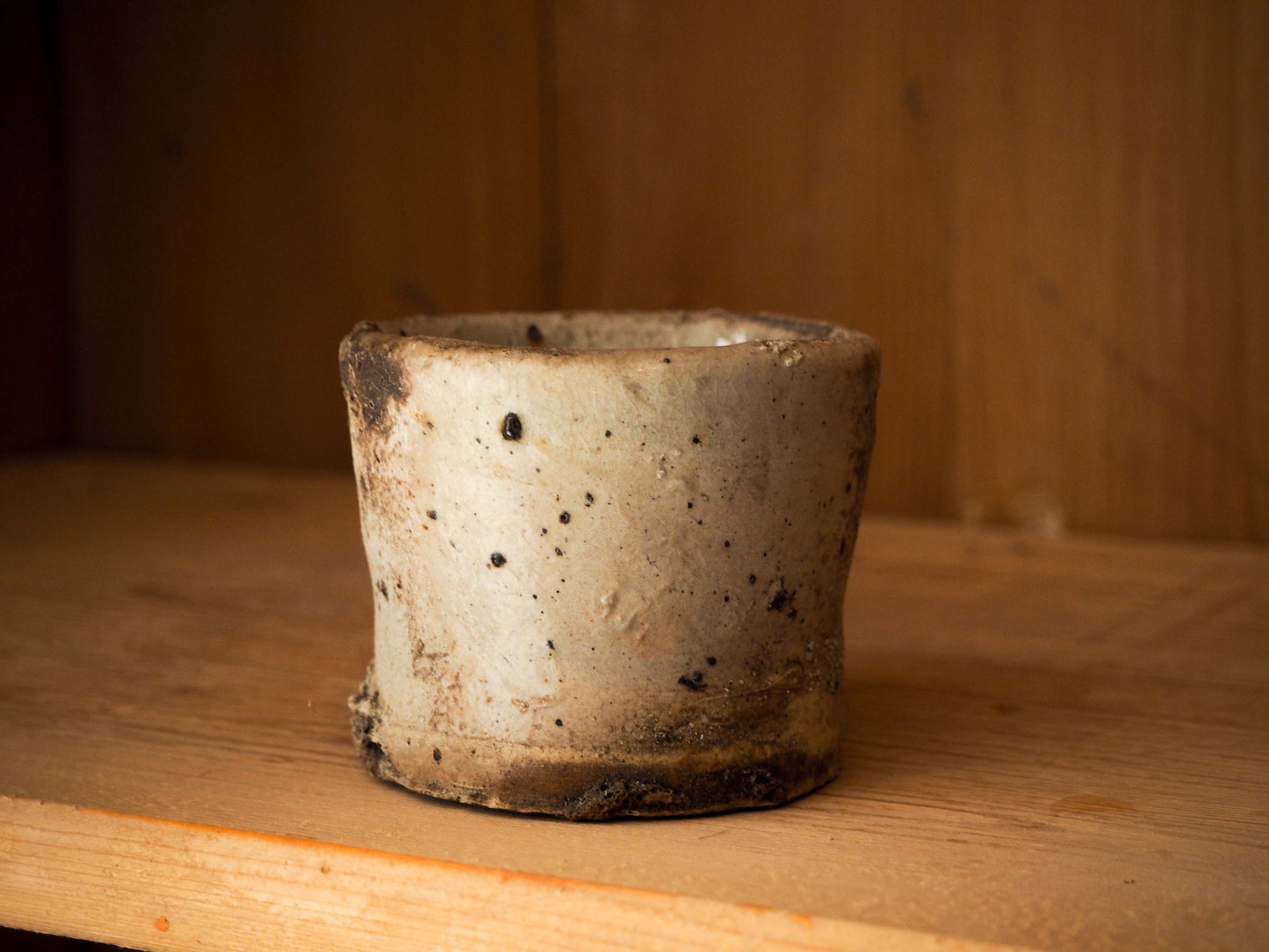 Vintage / Antique Rustic French Small Ceramic Pot / Kitchen Storage Jar
