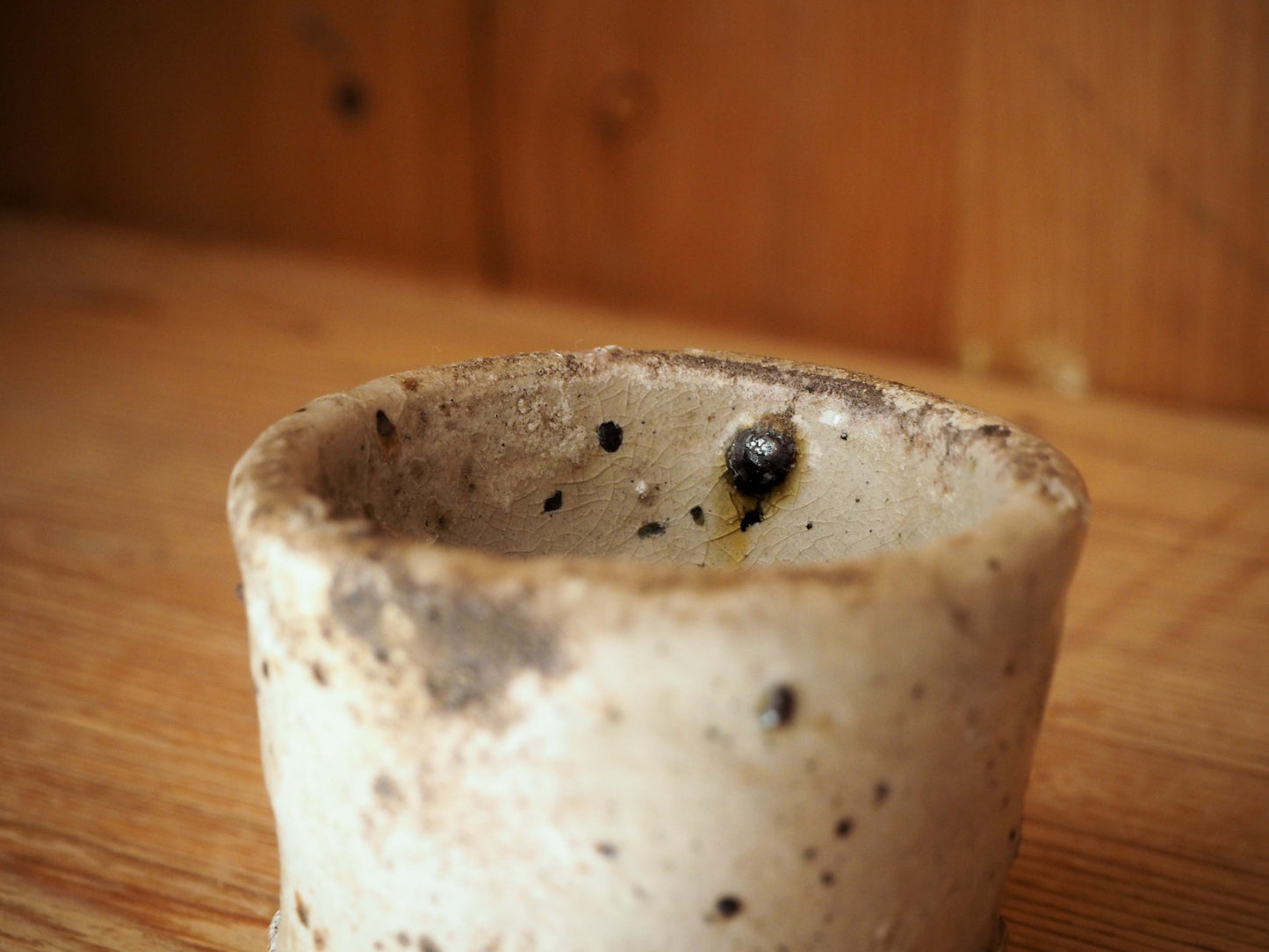 Vintage / Antique Rustic French Small Ceramic Pot / Kitchen Storage Jar