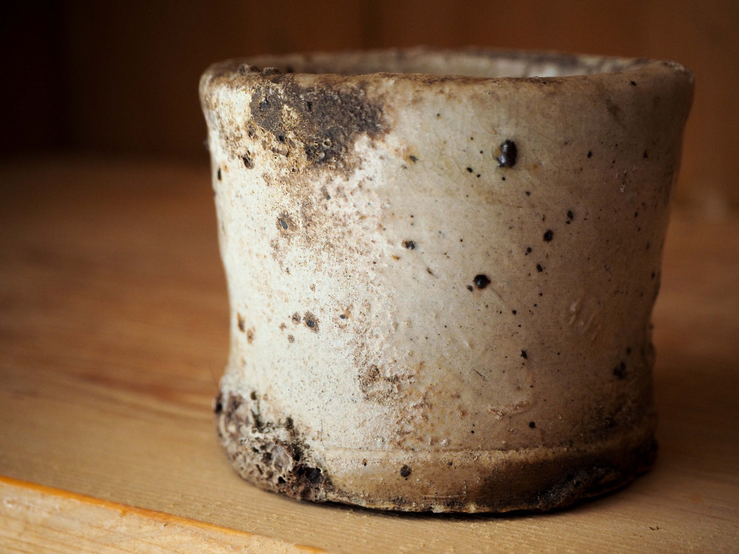 Vintage / Antique Rustic French Small Ceramic Pot / Kitchen Storage Jar