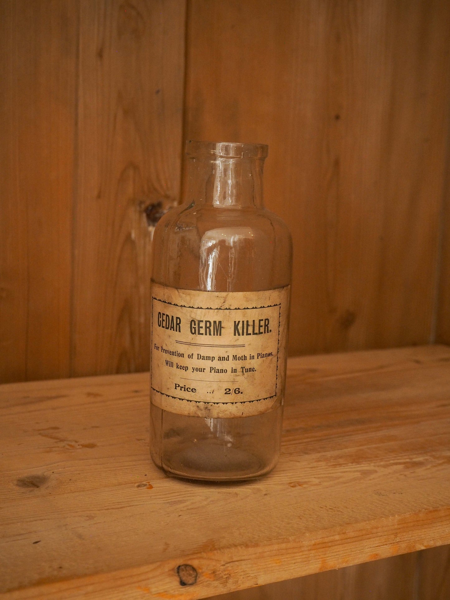 Trio of Vintage / Antique English Apothecary Chemist Bottles With Original Labels (Sold Individually)