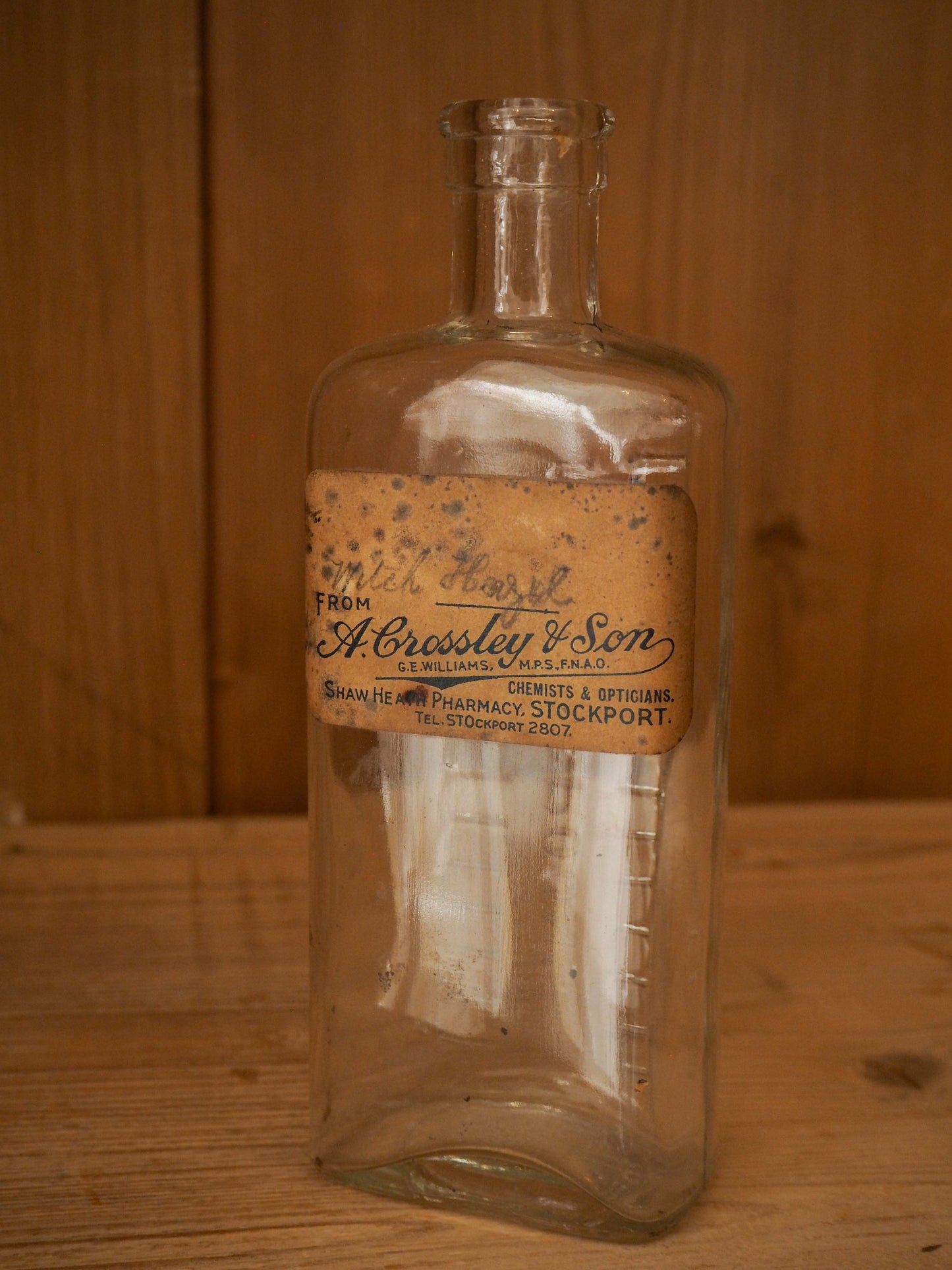 Trio of Vintage / Antique English Apothecary Chemist Bottles With Original Labels (Sold Individually)