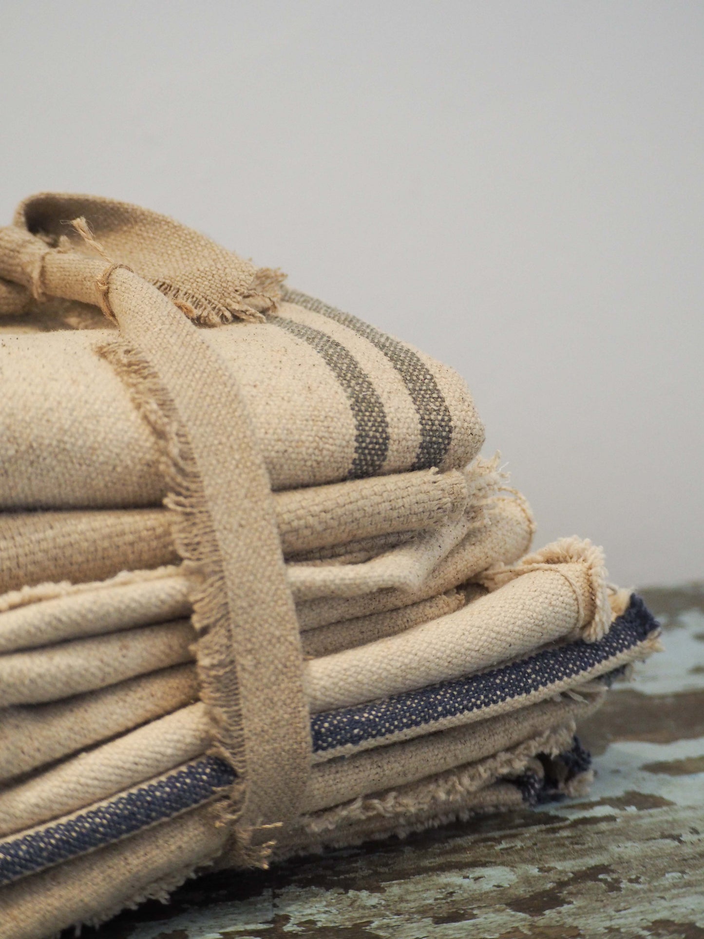 Small Bundle of Five Individual French Style Linen Material / Textiles