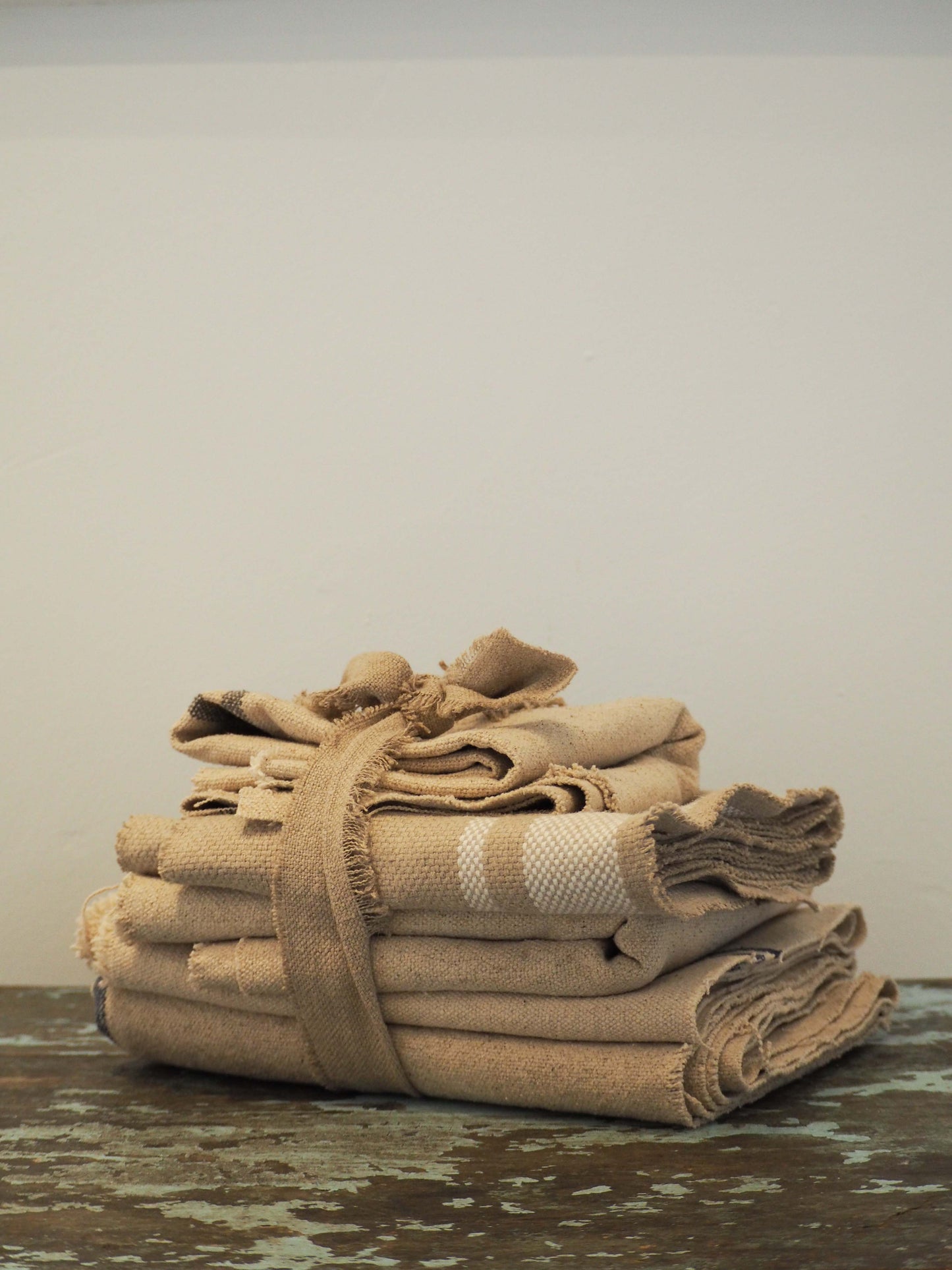 Small Bundle of Five Individual French Style Linen Material / Textiles