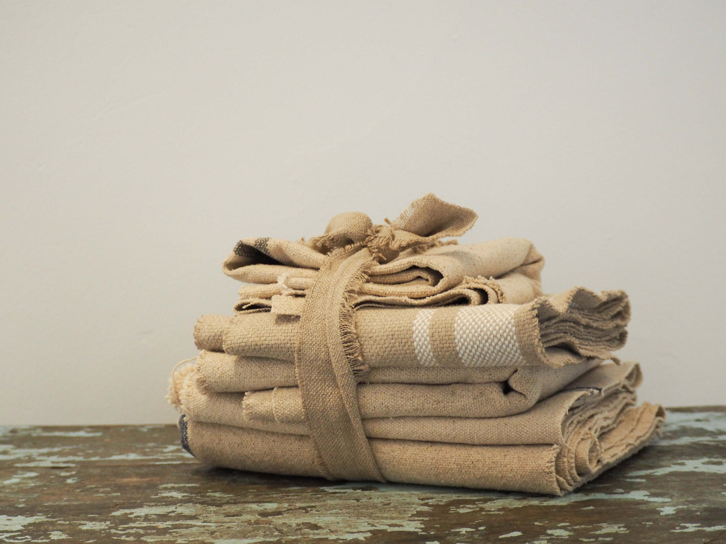 Small Bundle of Five Individual French Style Linen Material / Textiles