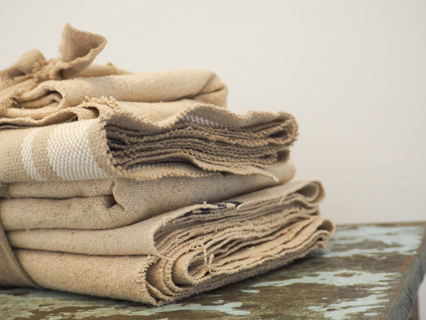 Small Bundle of Five Individual French Style Linen Material / Textiles