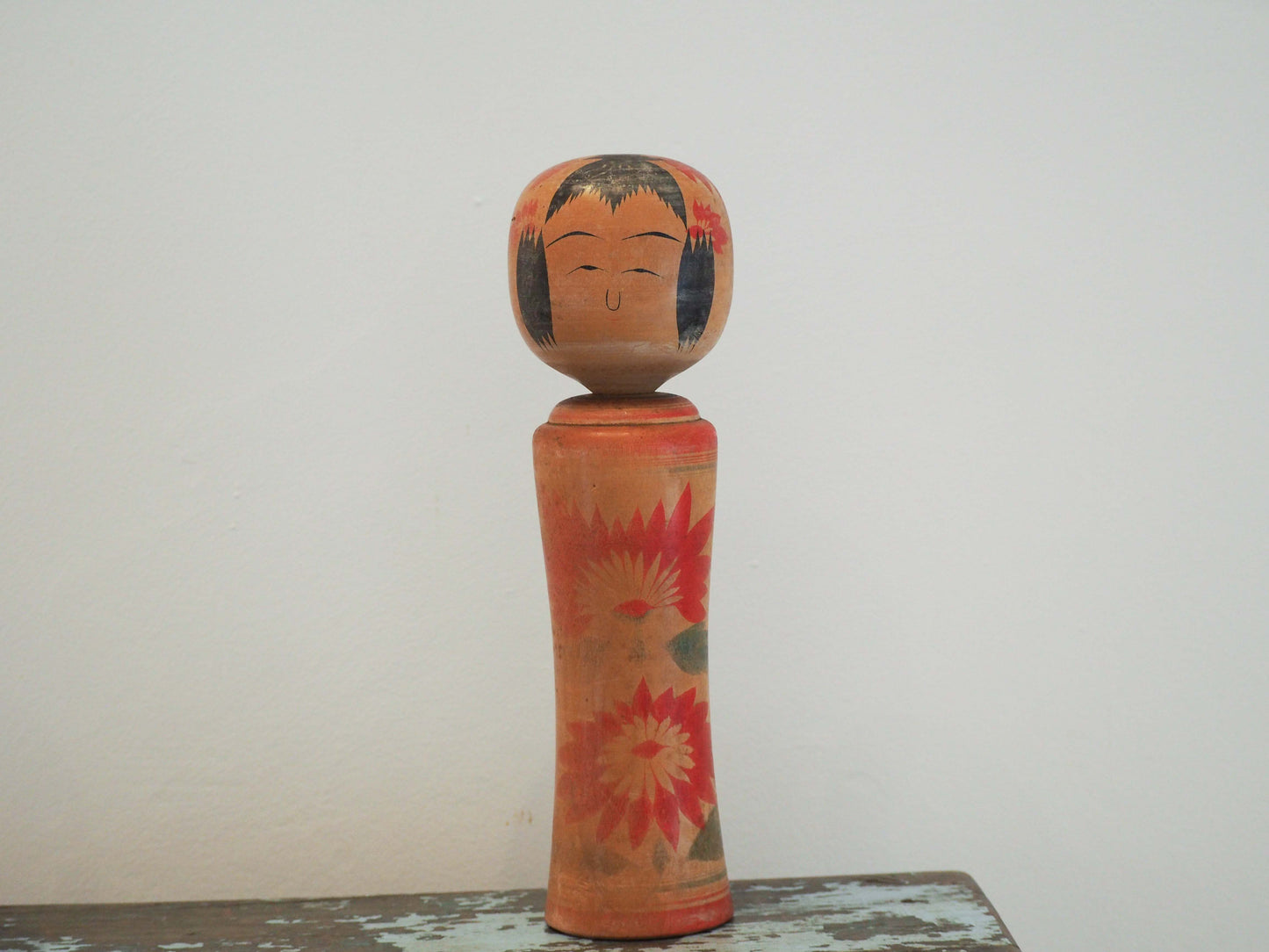 Vintage Antique Wooden Hand-Painted Mid-Century Japanese Kokeshi Dolls (Sold Individually)