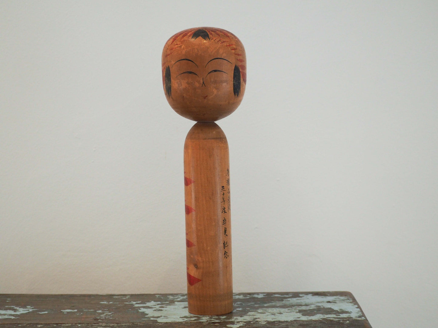 Vintage Antique Wooden Hand-Painted Mid-Century Japanese Kokeshi Dolls (Sold Individually)