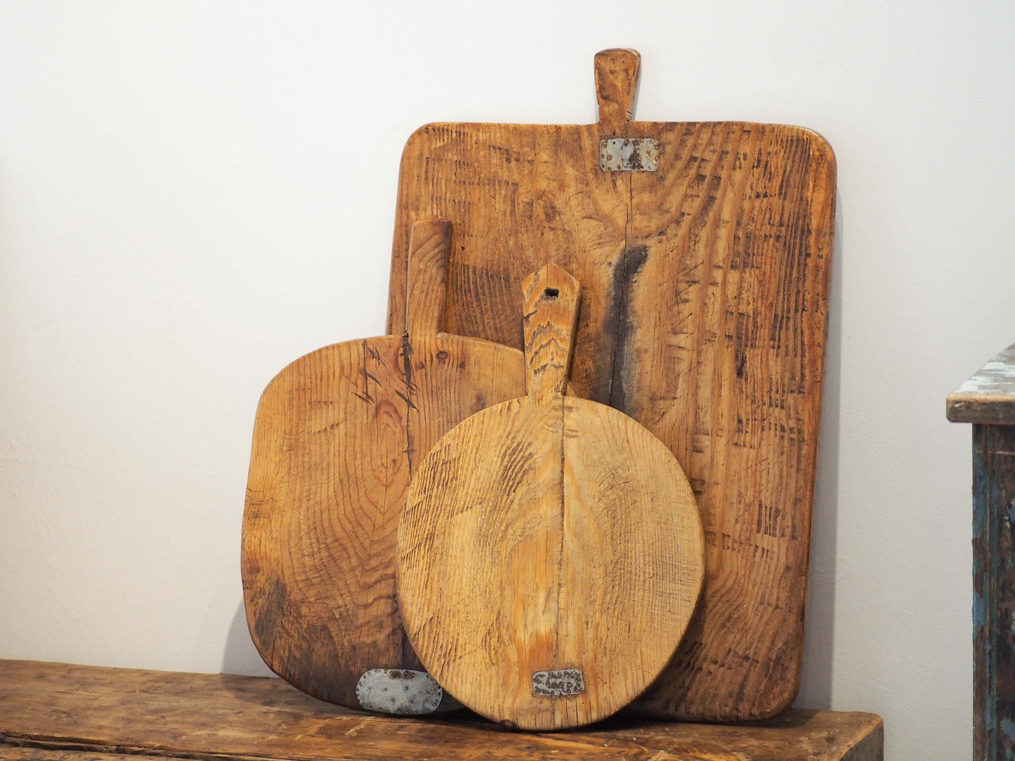 Antique Vintage Rustic Turkish Wooden Charcuterie / Bread Board