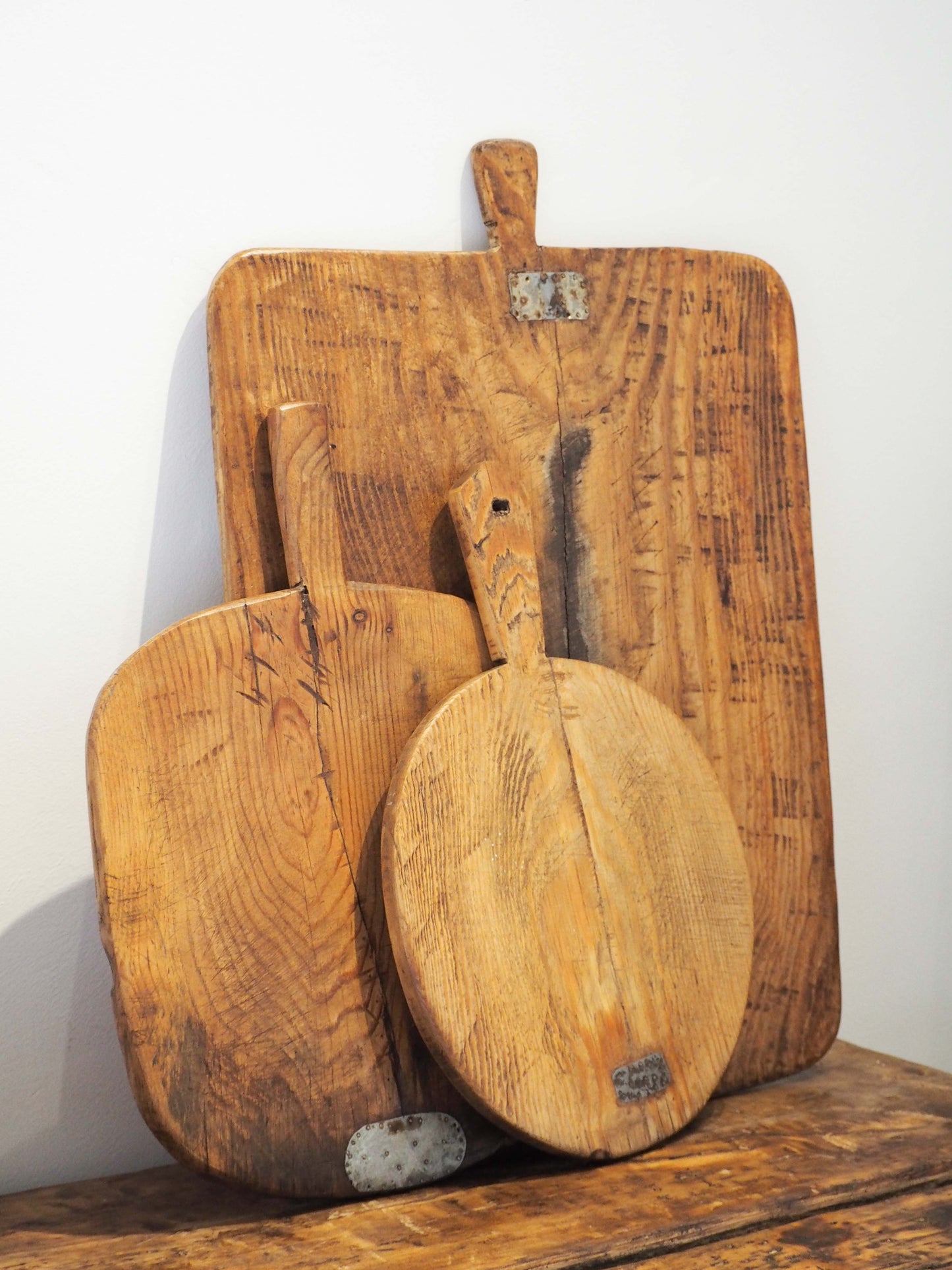 Antique Vintage Rustic Turkish Wooden Charcuterie / Bread Board