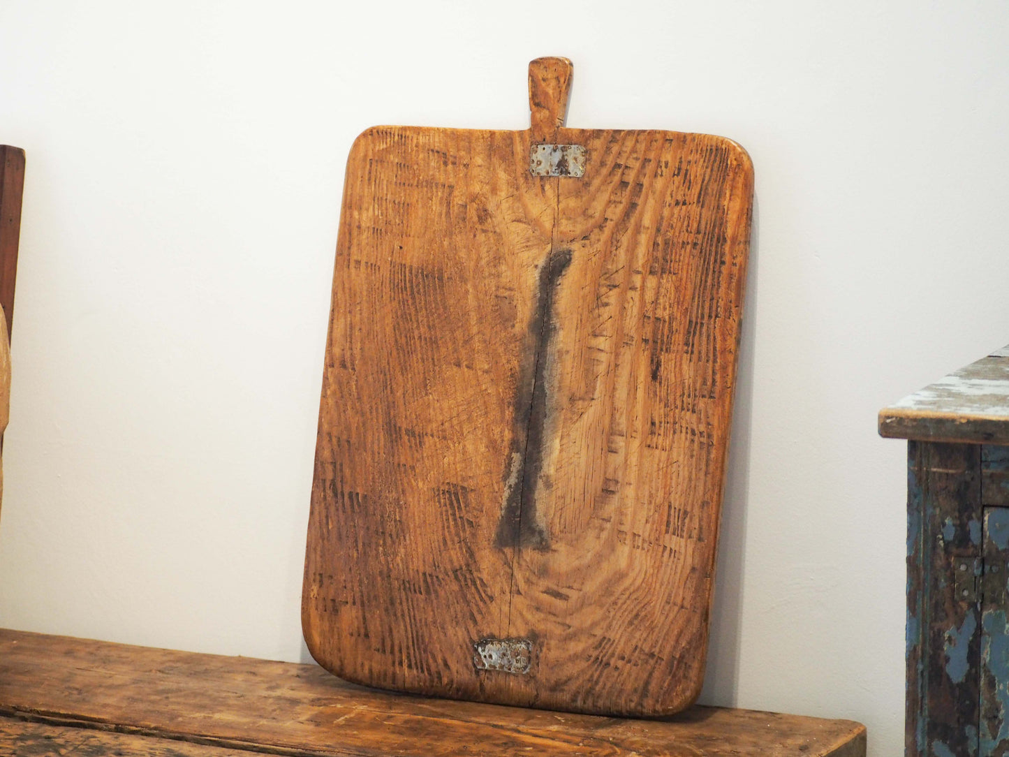 Antique Vintage Rustic Turkish Wooden Charcuterie / Bread Board